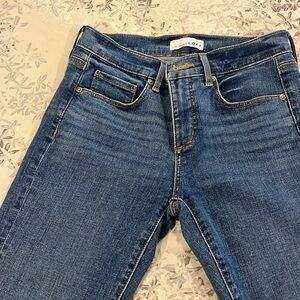 LOFT BLUE SKINNY MODERN CROP JEAN / SIZE 26/2
